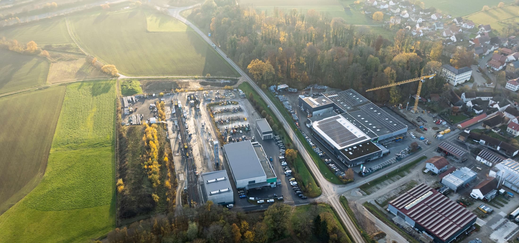 Aerial view of the ZECK site in Scheßlitz