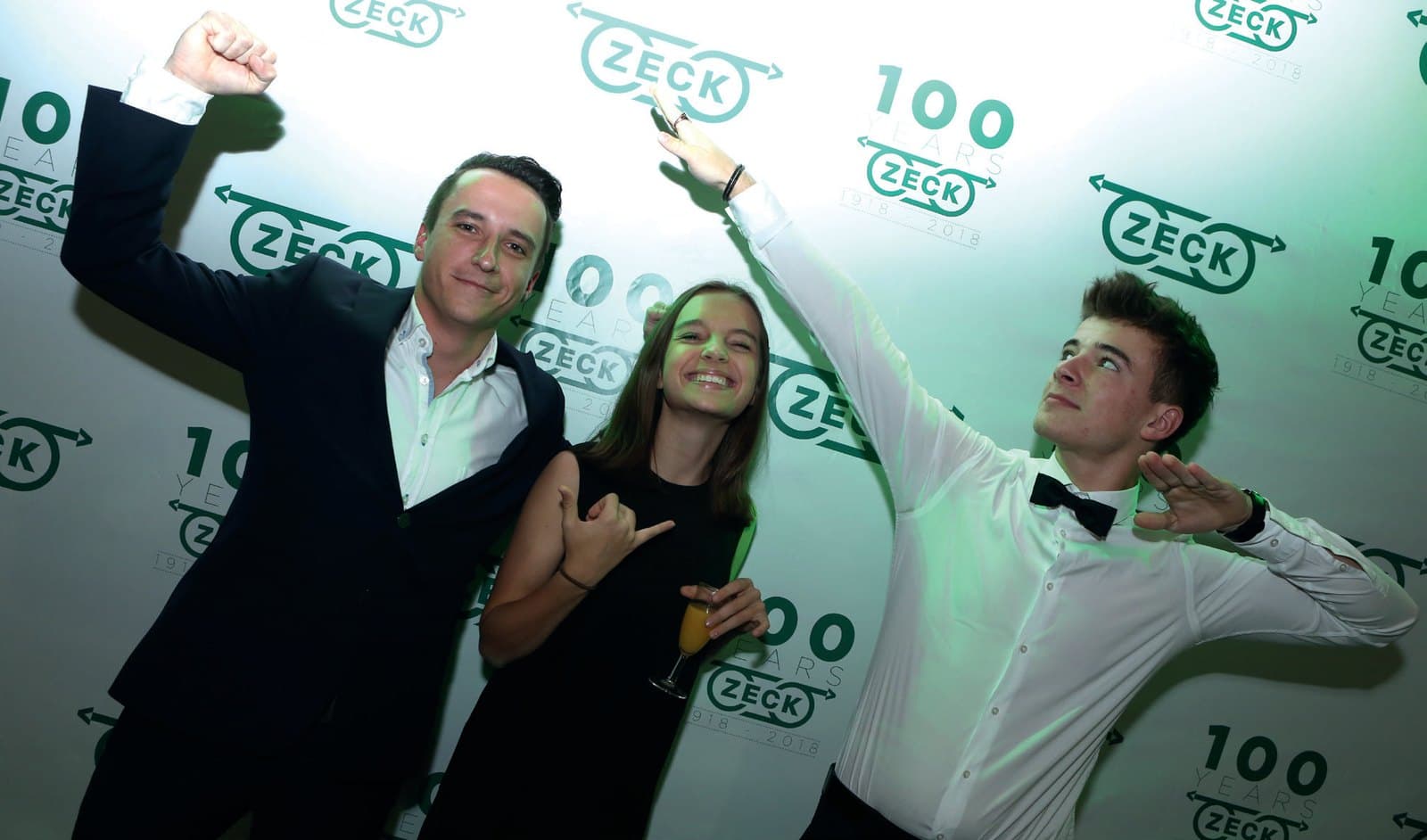From left: Nikolas Zeck, Amelie Zeck, Moritz Zeck, 2018