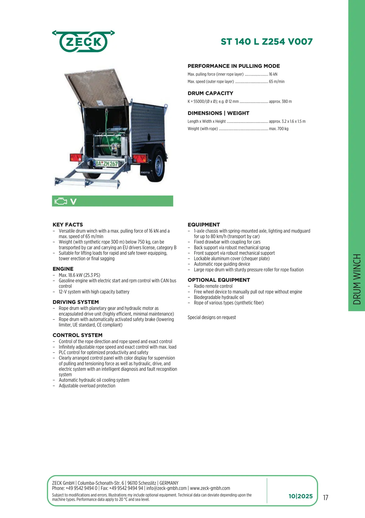 Catalogue page 17: ST 140 L Z254 V007