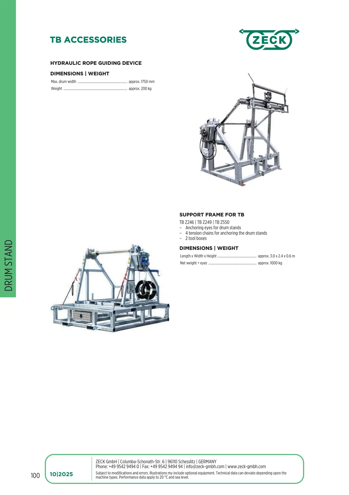 Catalogue page 100: TB ACCESSORIES