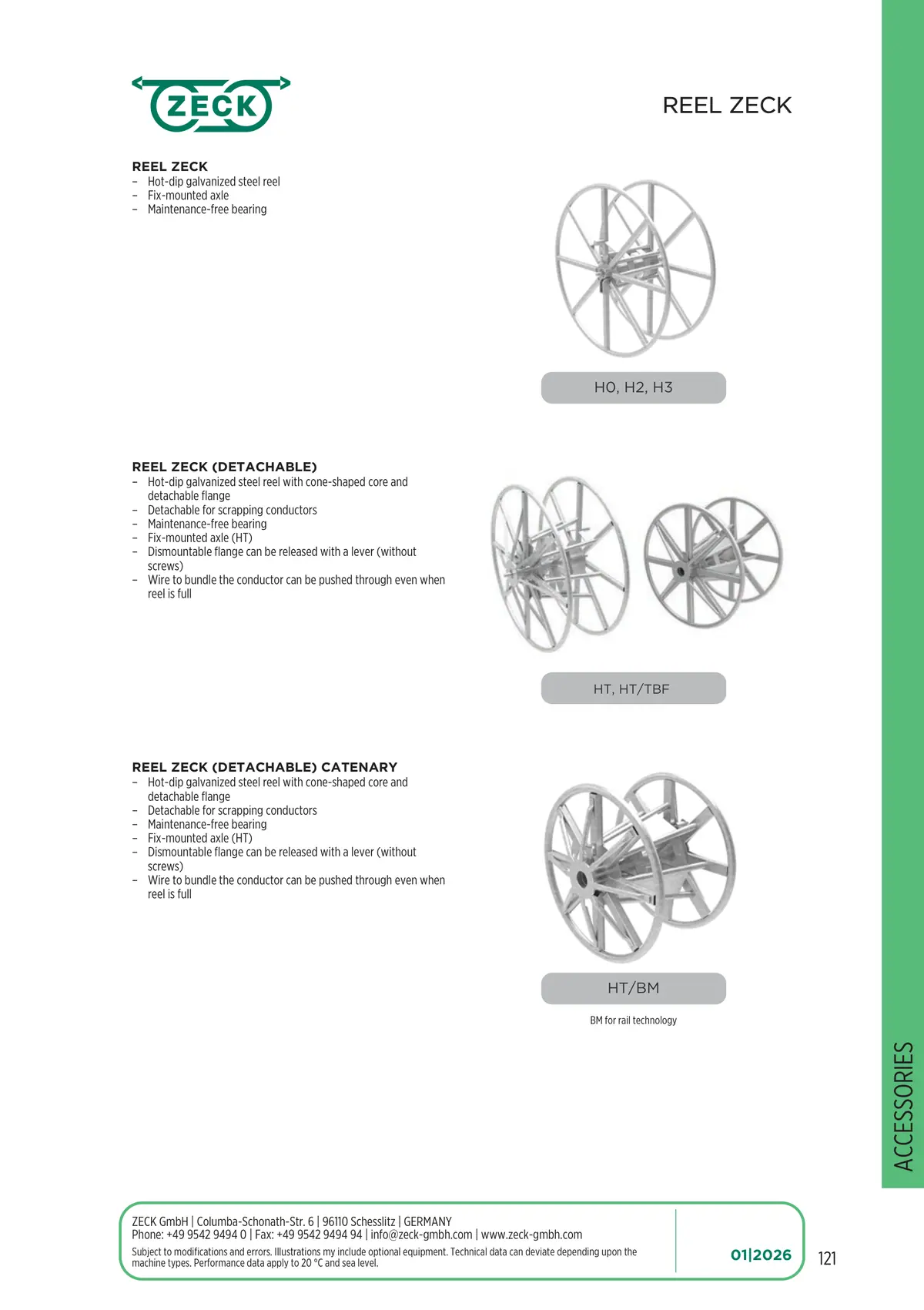 Catalogue page 121: REEL ZECK