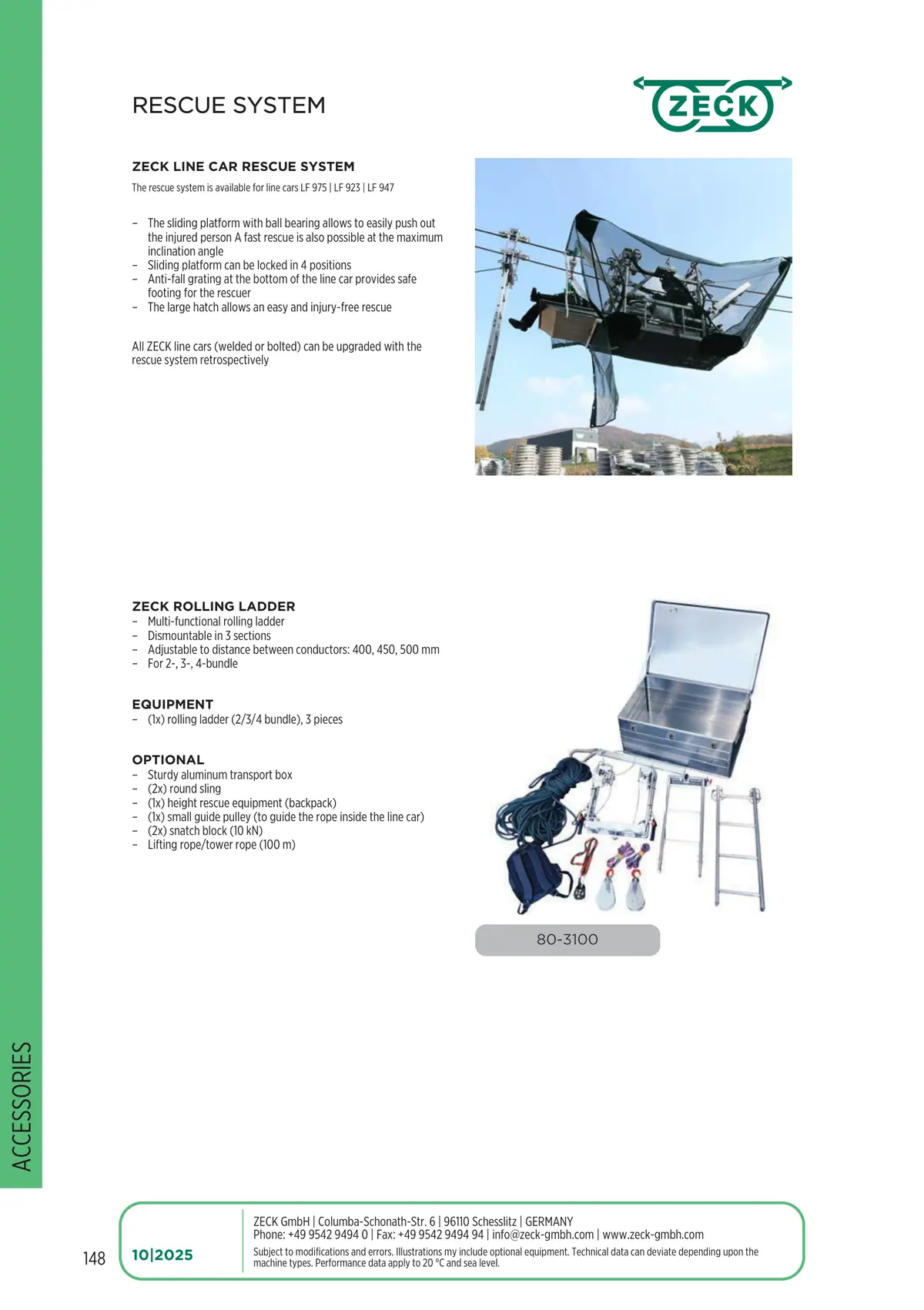 Catalogue page 148: RESCUE SYSTEM