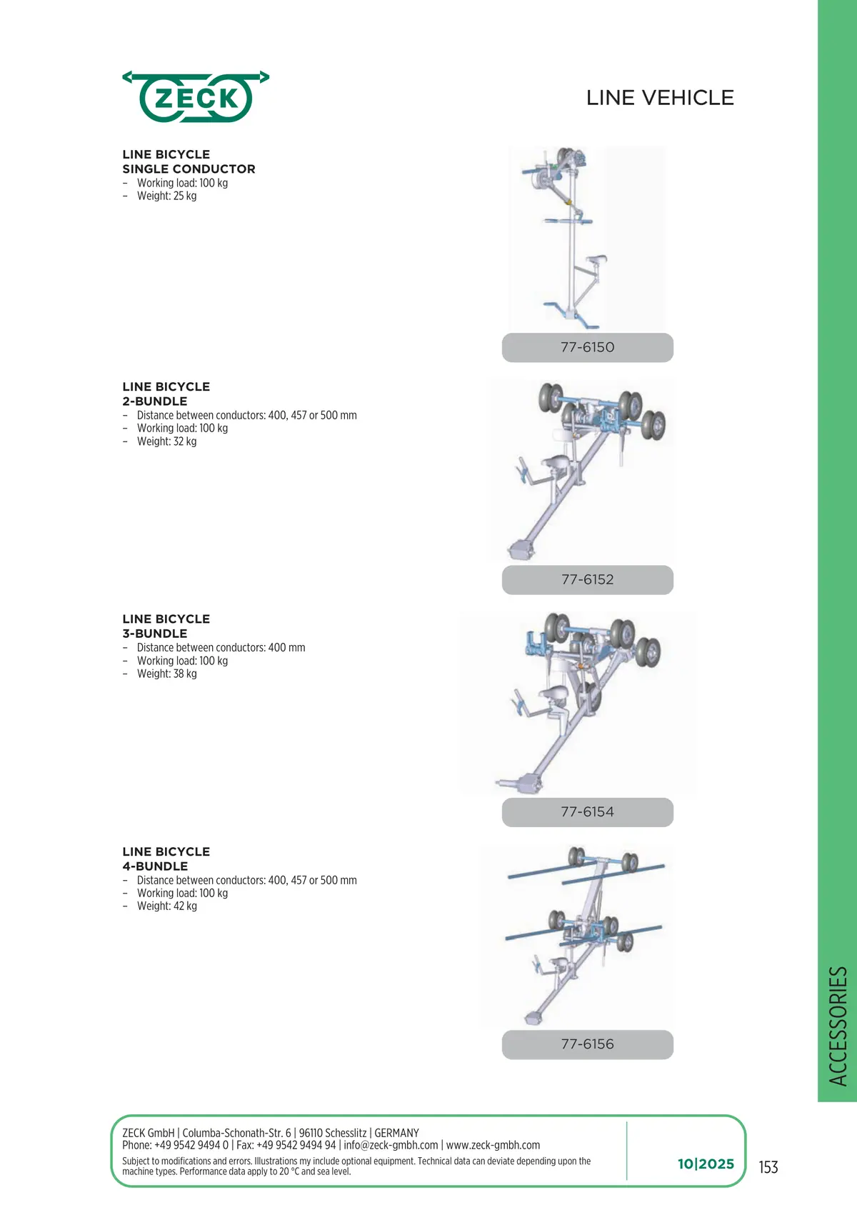Catalogue page 153: LINE VEHICLE