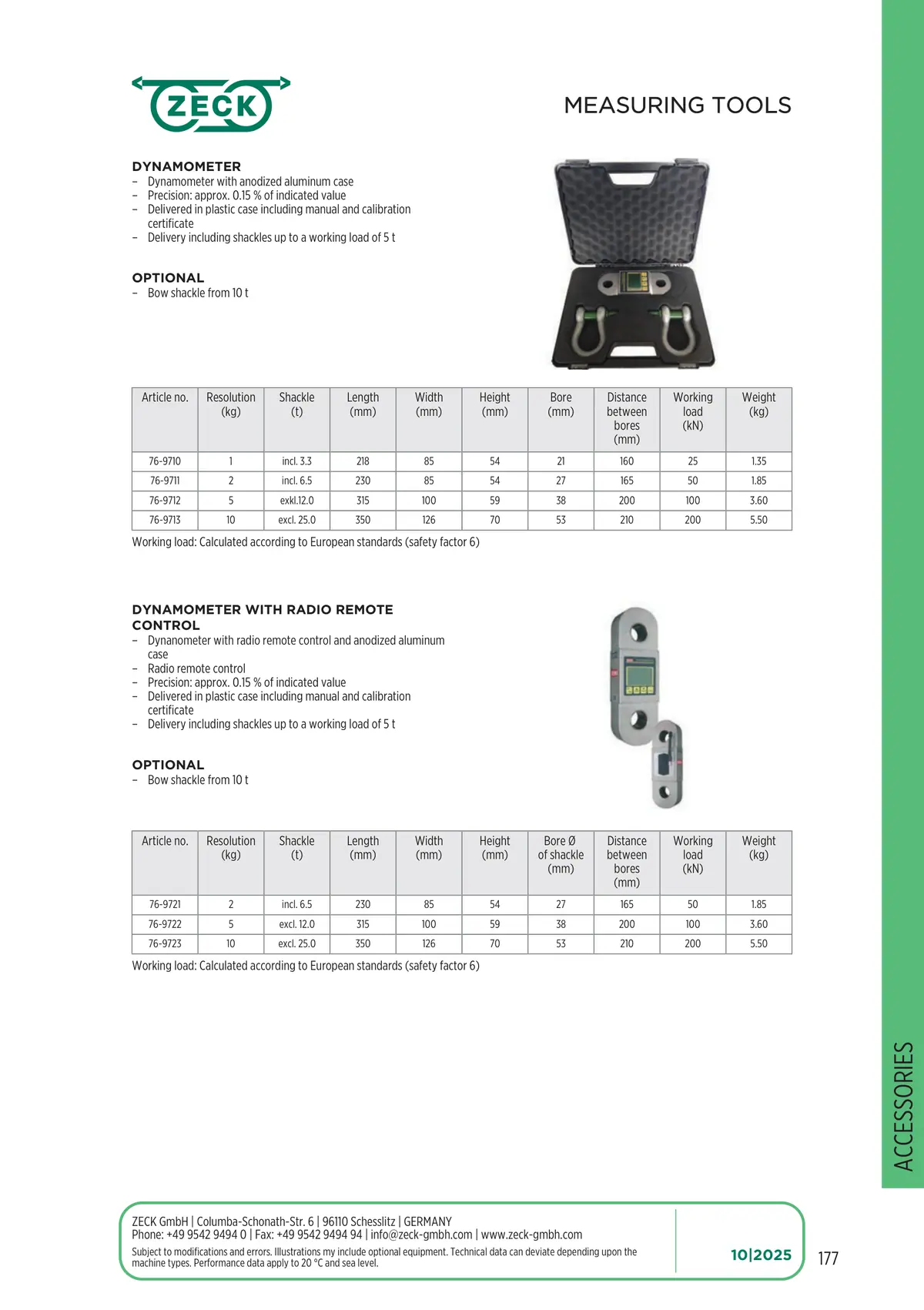 Catalogue page 177: MEASURING TOOLS